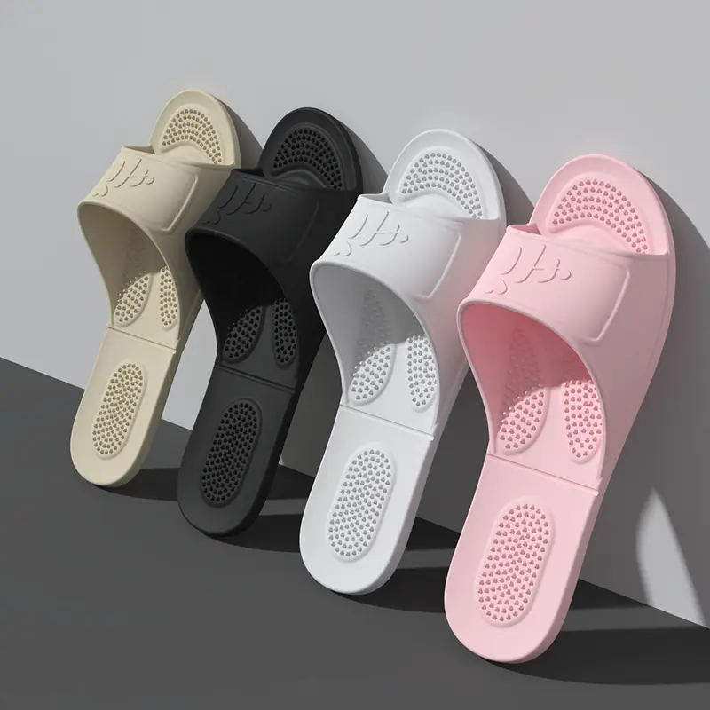 New Women's Travel Slippers-Foldable Lightweight Portable Sandals, Soft Sole Massage House Slippers, Quick-Dry Shower Flip Flops