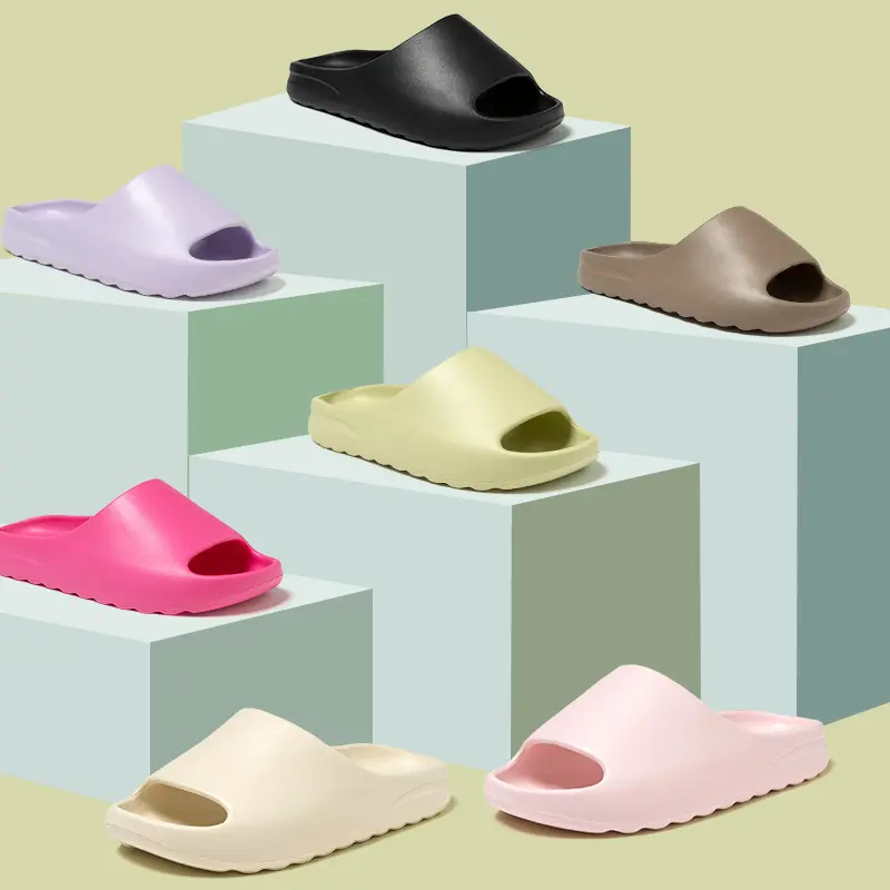 Summer Slippers Women Men EVA Soft Thick Bottom Indoor Outdoor Home Slides Sandals Light Beach Shoes Male Slippers Flip Flops