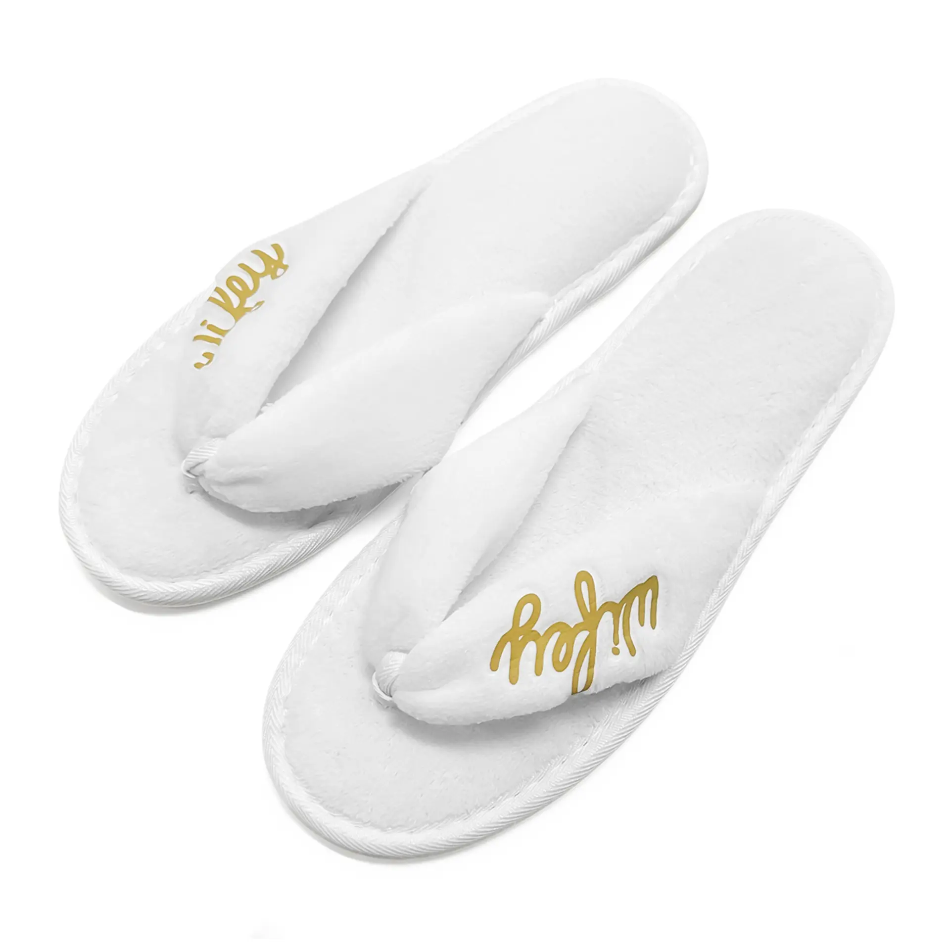 Bridal Party Y-Strap Slippers Set  Wedding Party Guests Home Slip-on Flip Flops, For Bride And Bachelorettes