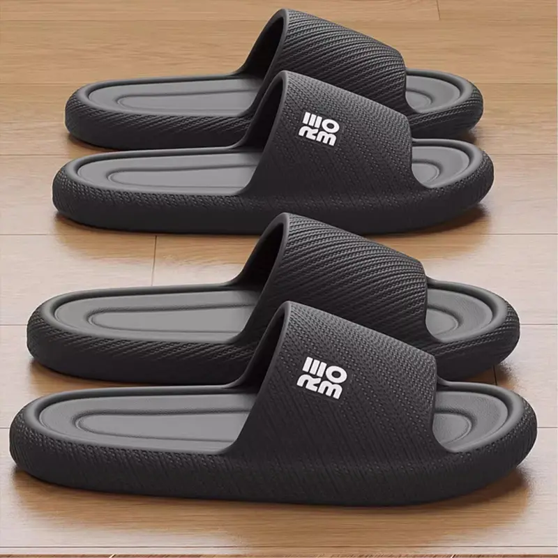 Soft Sole Eva Home Slippers Women Indoor Mute Non Slip Bathroom Slides Couple Lightweight Summer Beach Flip Flops Flat Sandals