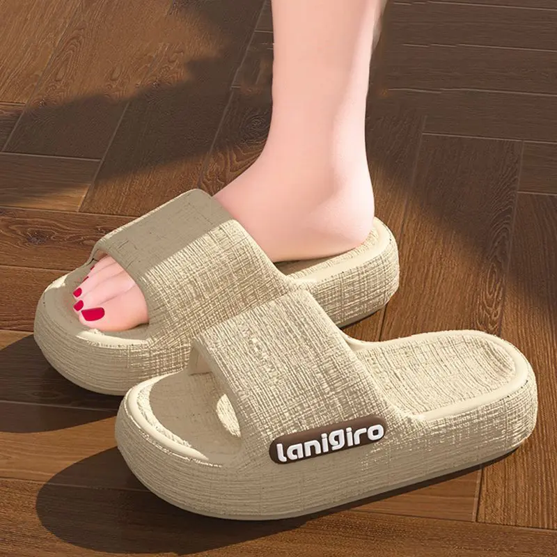 Thick Platform EVA Slippers for Women Outdoor Summer Non Slip Beach Flip Flops Woman Comfort Soft Sole Indoor Cloud Slippers