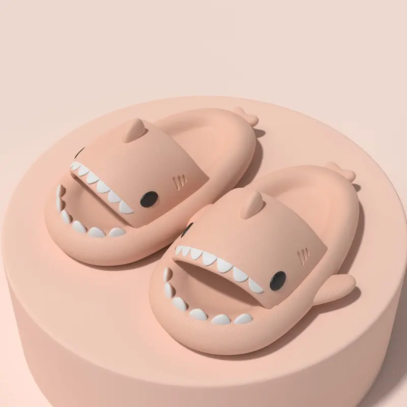 Summer Shark Slippers EVA Flip Flops Unisex Non-Slip Indoor Outdoor Slides Cute Beach Shoes for Men Women Girls Boys