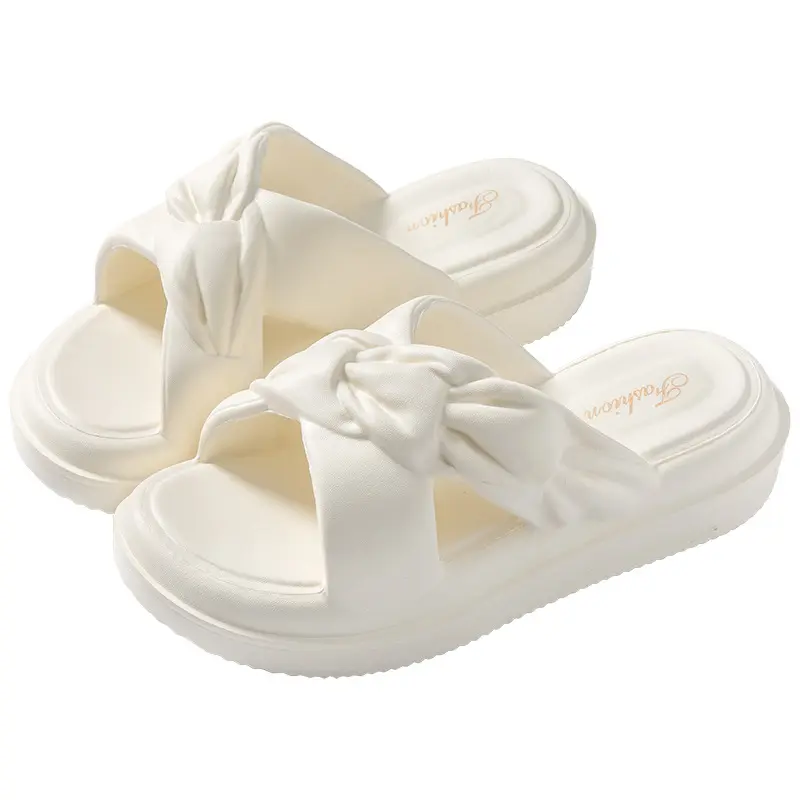2025 Women Shoes Thick Platform Slipper Summer Beach Flip Flops Women EVA Soft Sole Flat Shoes Mute Non-slip Slides Beach Sandal