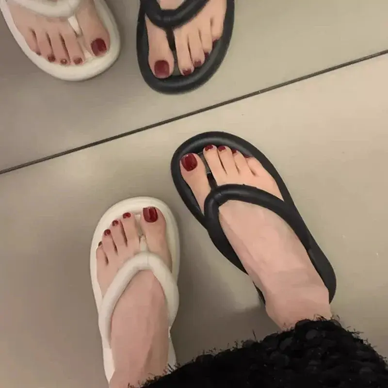 Summer Candy Colors Flip Flops Beach Soft Bottom Flat Slippers for Women Men Outdoor Lightweight Non Slip Flat Slide Sandals