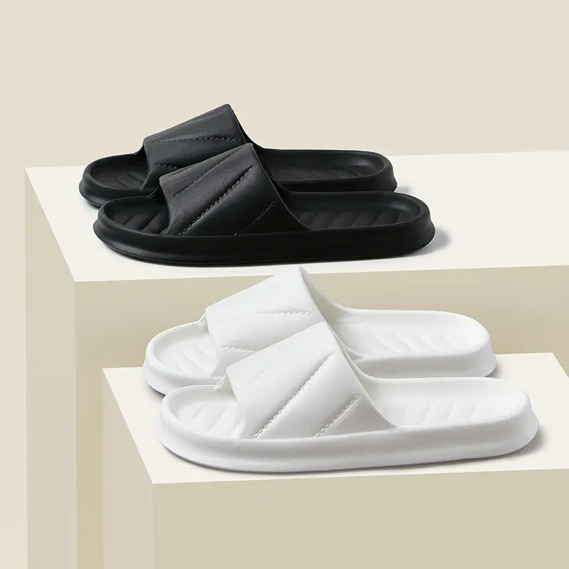 EVA Men Sandals Flip Flops Man Slippers Solid Color Simple Non-slip Soft Sole Comfortable Shower Slippers Outdoorf Couple Shoes