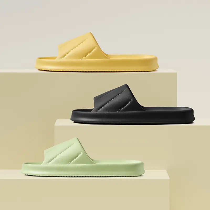 EVA Men Sandals Flip Flops Man Slippers Solid Color Simple Non-slip Soft Sole Comfortable Shower Slippers Outdoorf Couple Shoes