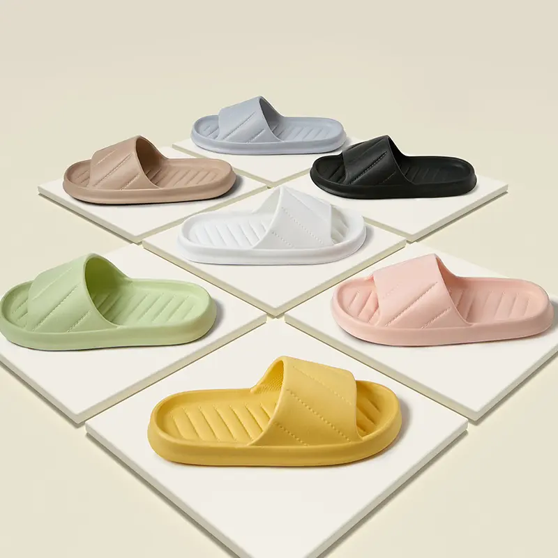 EVA Men Sandals Flip Flops Man Slippers Solid Color Simple Non-slip Soft Sole Comfortable Shower Slippers Outdoorf Couple Shoes