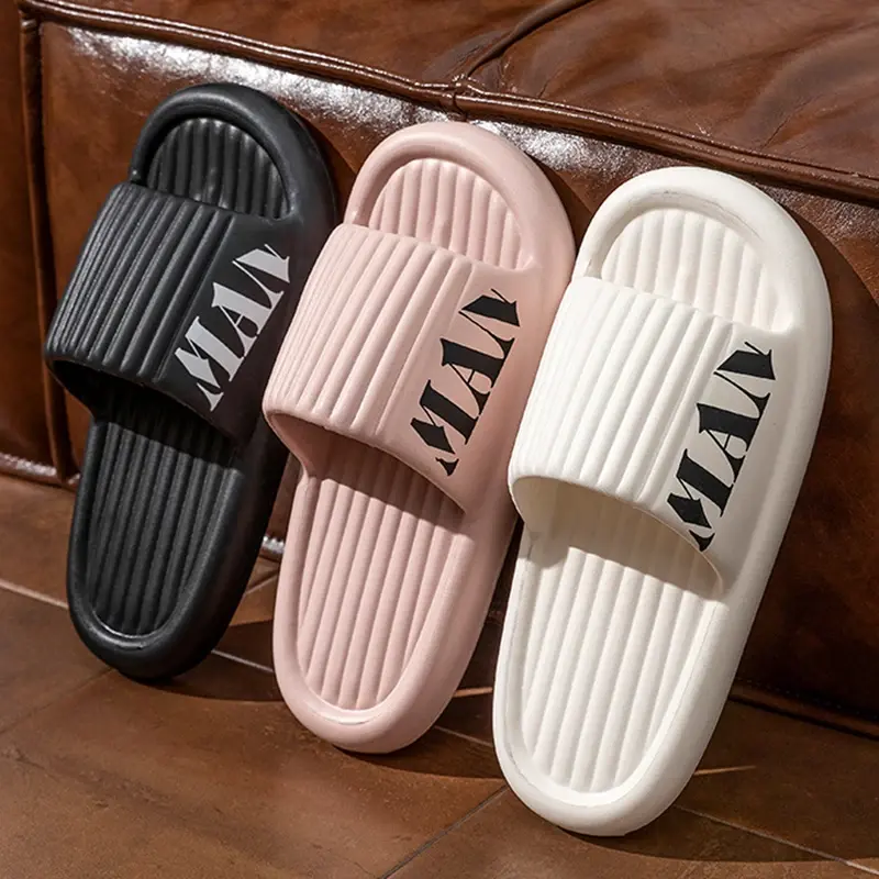 EVA Letter Print Pillow Slides Women Lightweight Soft Sole Non Slip Home Slippers Woman Summer Outdoor Comfort Beach Flip Flops