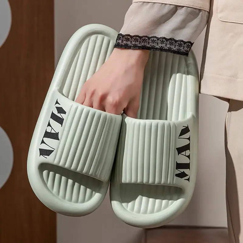 EVA Letter Print Pillow Slides Women Lightweight Soft Sole Non Slip Home Slippers Woman Summer Outdoor Comfort Beach Flip Flops