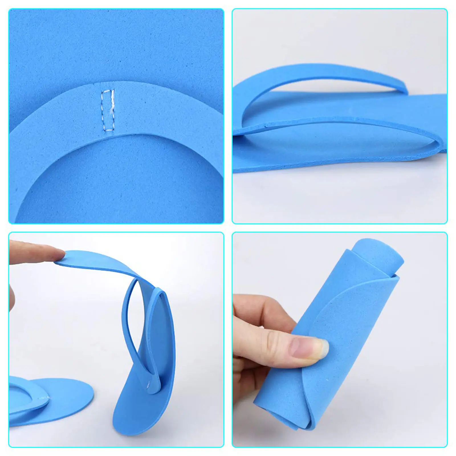 Disposable Pedicure Slippers Foam Disposable Multi Color Spa Flip Flops Pedicure Shoes for Women Salon Nail Spa