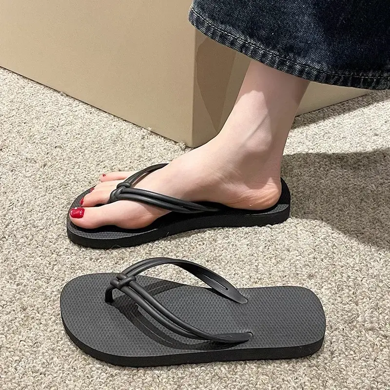 Women's Flip Flops Summer Slippers, Candy Colors, Flat Sandals for Ladies, Slip-On, Anti-Slip Soft Sole, Beach Comfort Shoes