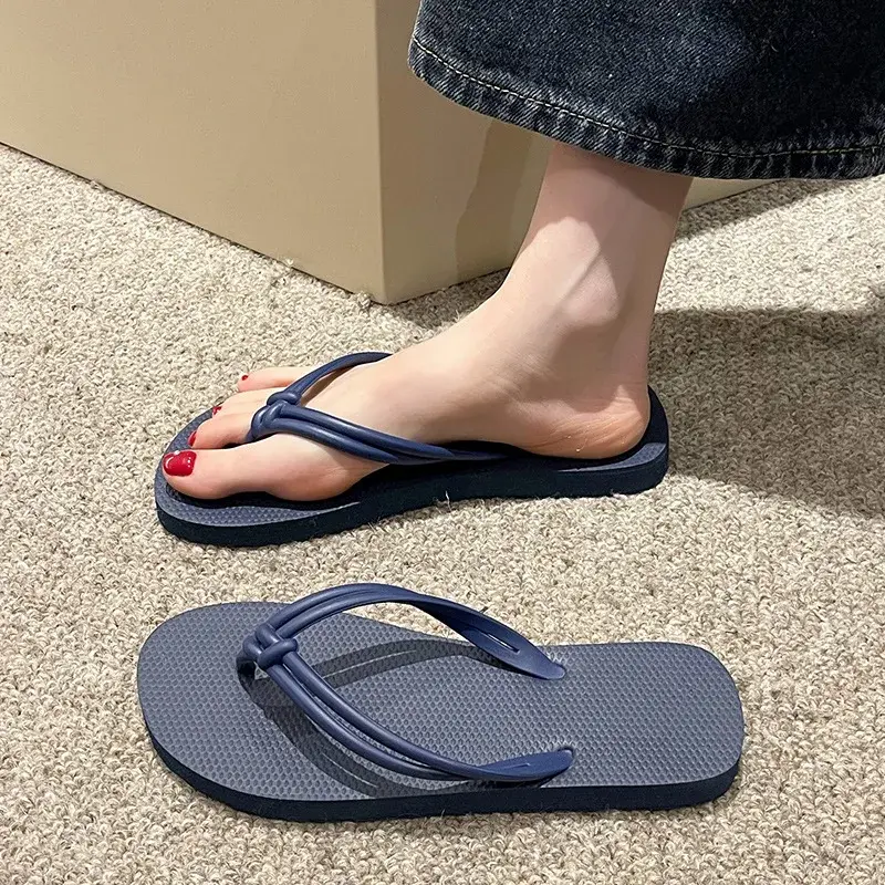 Women's Flip Flops Summer Slippers, Candy Colors, Flat Sandals for Ladies, Slip-On, Anti-Slip Soft Sole, Beach Comfort Shoes