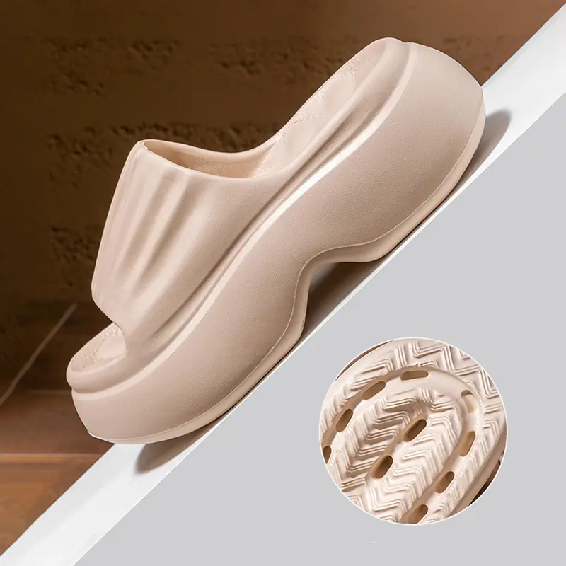 Chunky Platform Wedges Slippers Women 2025 Summer Indoor Outdoor Thick Bottom Sandals Woman Slides Light Non Slip Beach Shoes