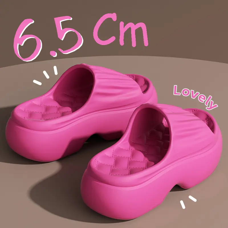 Chunky Platform Wedges Slippers Women 2025 Summer Indoor Outdoor Thick Bottom Sandals Woman Slides Light Non Slip Beach Shoes