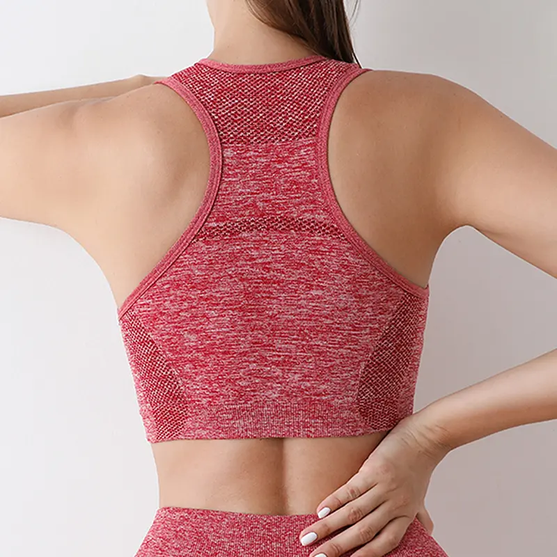 Push Up Sports Bras Top Women Fitness Vest Sports Top Seamless Underwear Shockproof Yoga Bra Quick Dry Brassiere Gym Sportswear