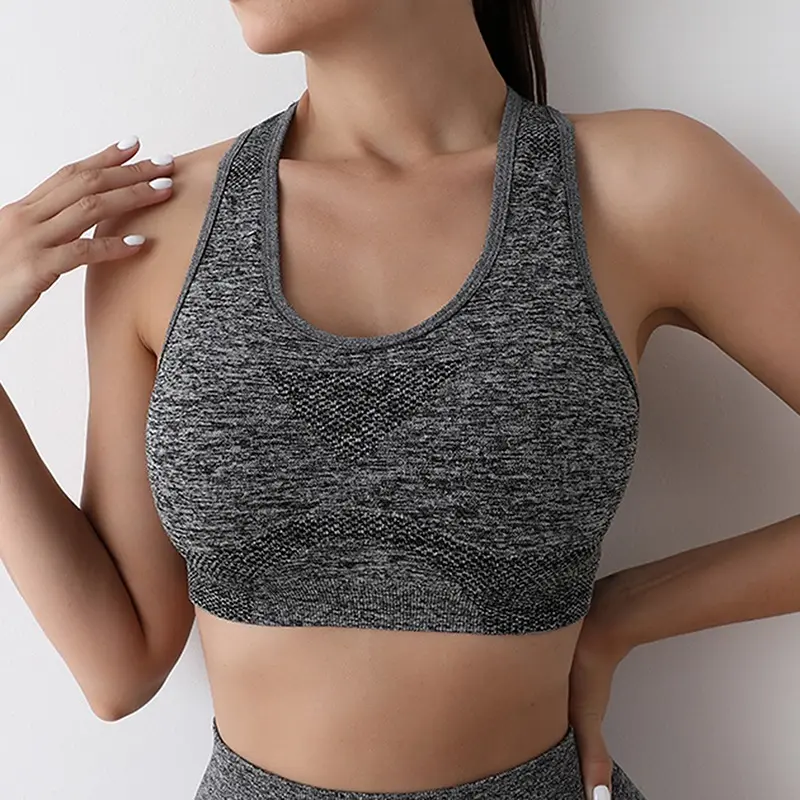 Women's Sports Bra Top Push Up Fitness Yoga Bra Shockproof Underwear Sport Tops For Women Breathable Running Vest Gym Wear