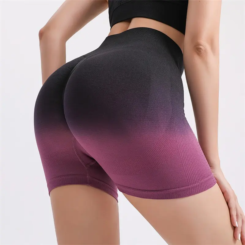 High Waist Workout Shorts Seamless Fitness Yoga Shorts Scrunch Butt Sexy Women Yoga Running Peach Hip Shorts Sport Gym Leggings