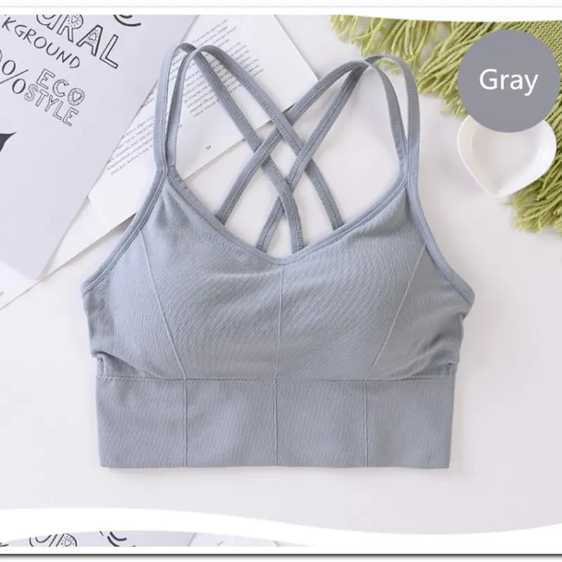 Sports Bra Women Fitness Top Seamless Yoga Underwear Running Yoga Gym Crop Top Women Push Up Sport Bra Vest