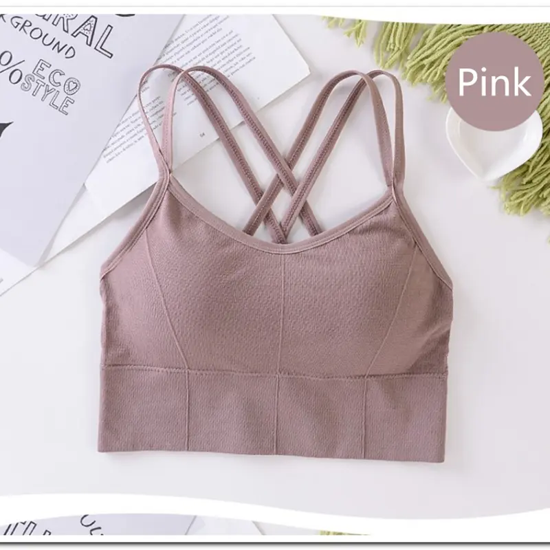 Sports Bra Women Fitness Top Seamless Yoga Underwear Running Yoga Gym Crop Top Women Push Up Sport Bra Vest