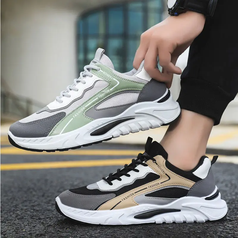Oulylan New Sneakers Breathable Lightweight Comfortable Mesh Trendy Versatile Sports  Casual Men's Shoes Running Shoes
