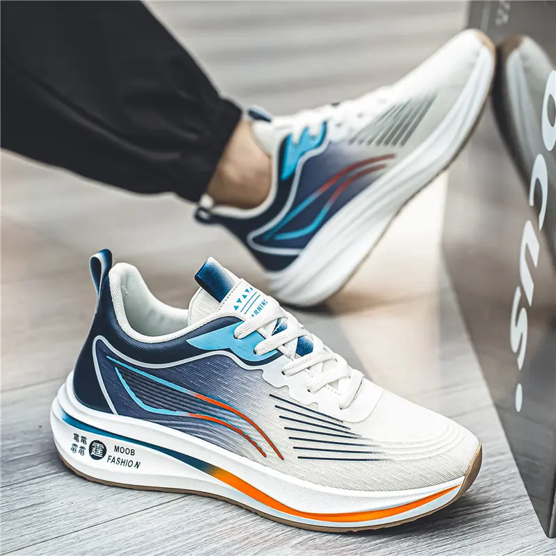 Summer Breathable Sports Shoes, Thick Soled Shock-Absorbing And Anti Slip Sneakers, Thin Mesh Sports Shoes