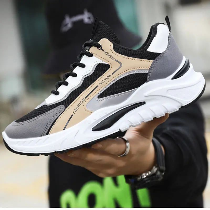 Oulylan New Sneakers Breathable Lightweight Comfortable Mesh Trendy Versatile Sports  Casual Men's Shoes Running Shoes