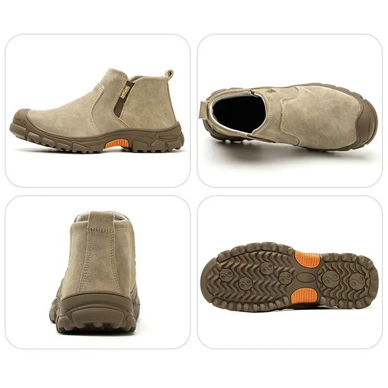 Anti Smashing Anti Piercing Steel Toes Man Safety Shoes Electric Welding Work Shoes Lightweight High-quality Men's Boots