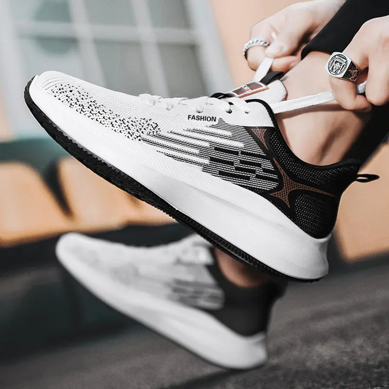 2024 New Fashion Mens Sneakers Summer Breathable Mesh Shoes Sports Casual Shoes For Men Lightweight Non-Slip Size 39-44