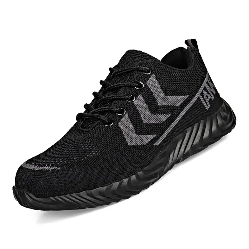 Breathable Comfortable Work Shose Men Anti Slip Abrasion Resistant Soft Sole Anti-smashing Puncture Safty Shoes