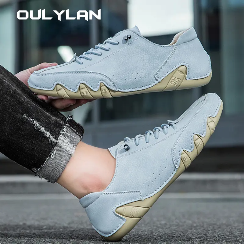 OULYLAN Large Size Men's Shoes Spring Summer Low Cut Men Comfortable Casual Shoes Fashion Mens Boots