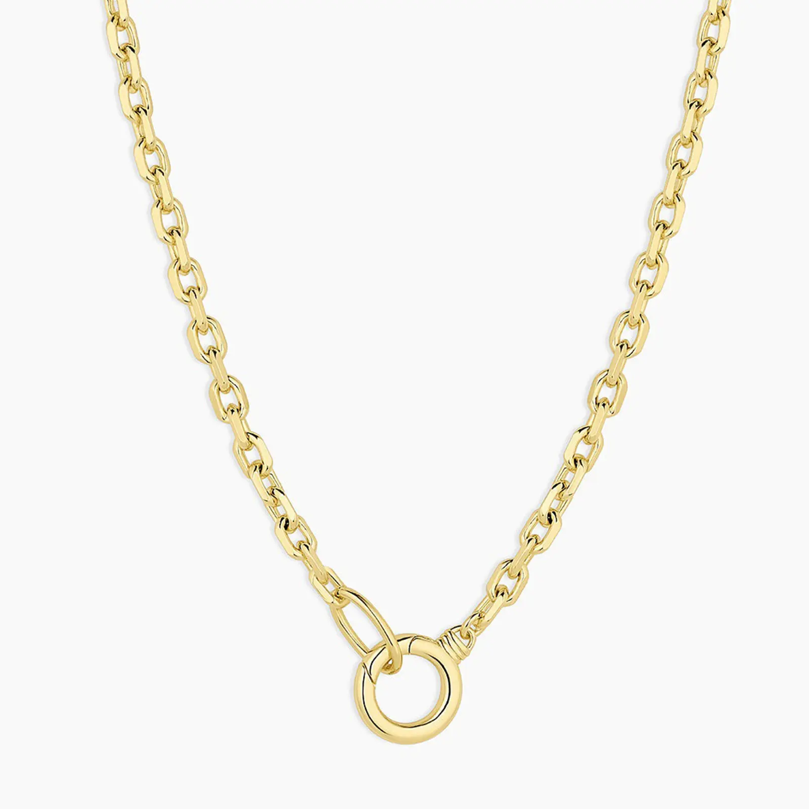 1 Piece 304 Stainless Steel Link Cable Chain Necklace For DIY Jewelry Making 18K Gold Plated For Women Men Fashion Jewelry Gifts