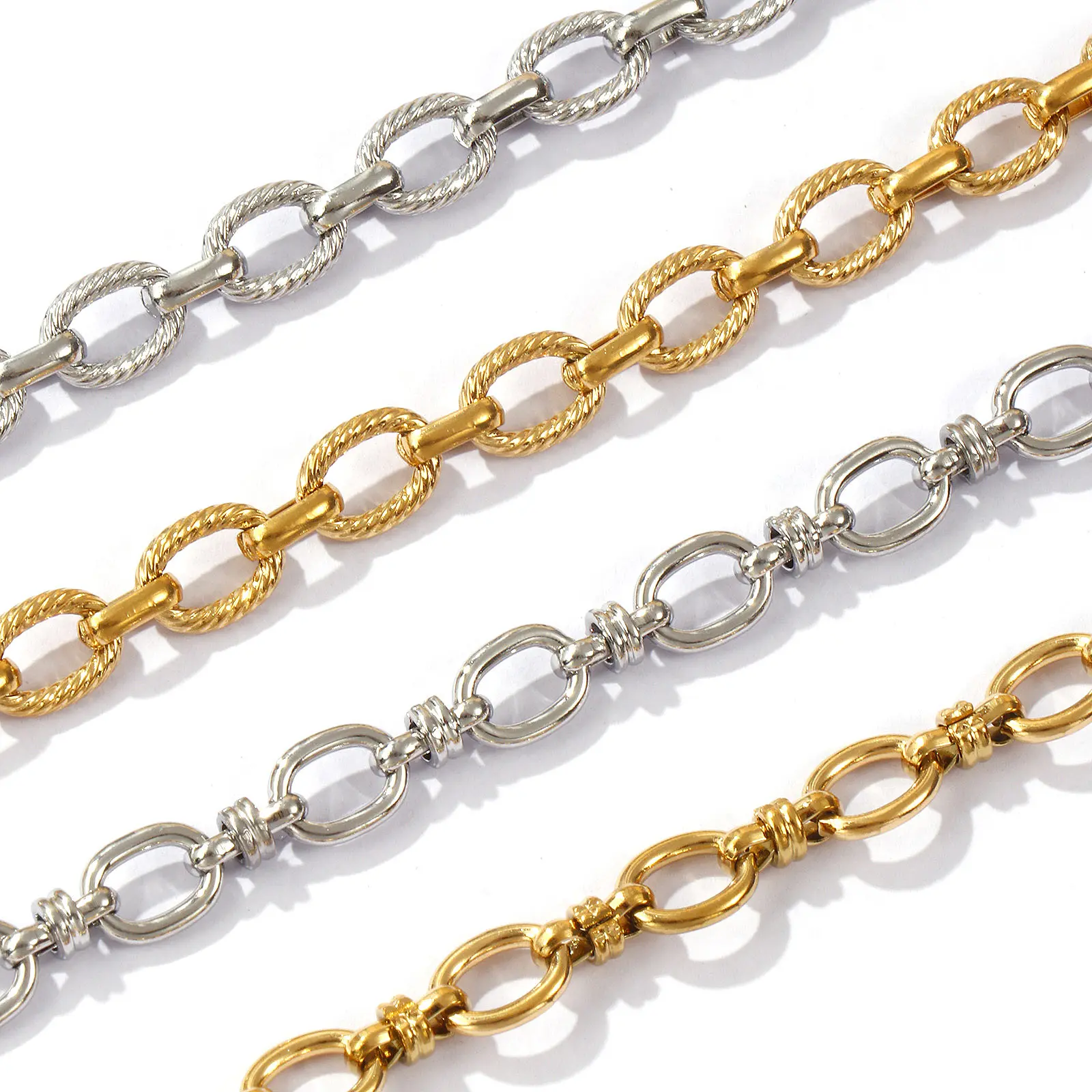1 Piece Stylish 304 Stainless Steel Link Cable Chain Anklet  Beach Foot Leg Chain Unisex Daily Simplicity Gift 22cm(8.7") long