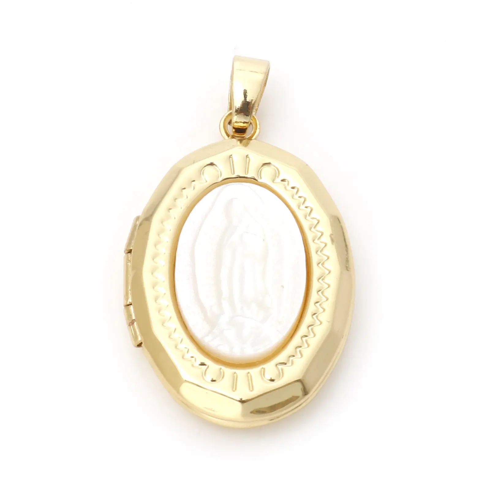 1 Piece Brass Charms 18K Real Gold Plated Can Open Photo Box Envelope Heart Pendants For DIY Necklace Jewelry Making Family Gift