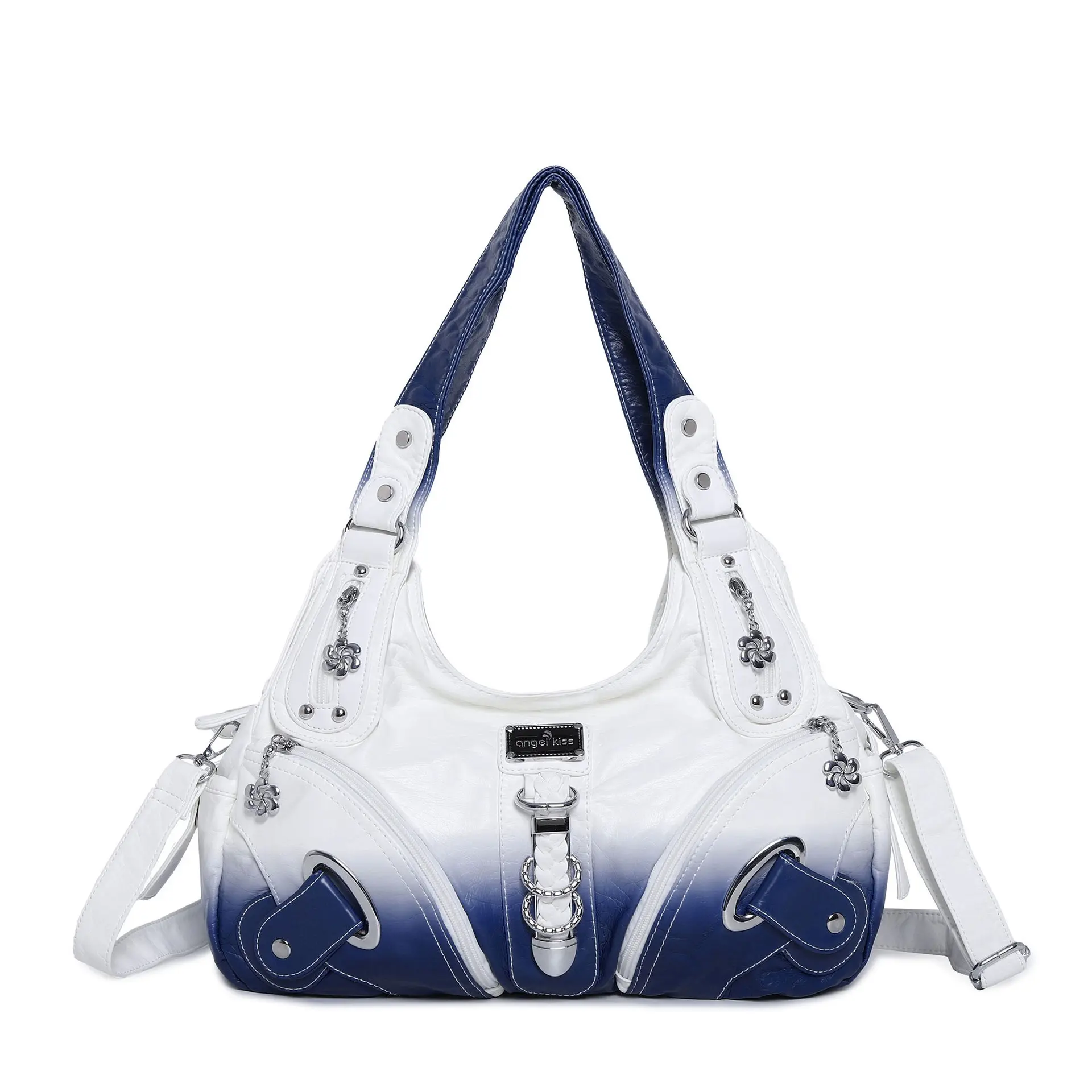 Women Tote Bag Large Top-handle Handbag Fashion Shopper Pack Tie-dye Satchel Dumpling Pack Shoulder Bag Purse