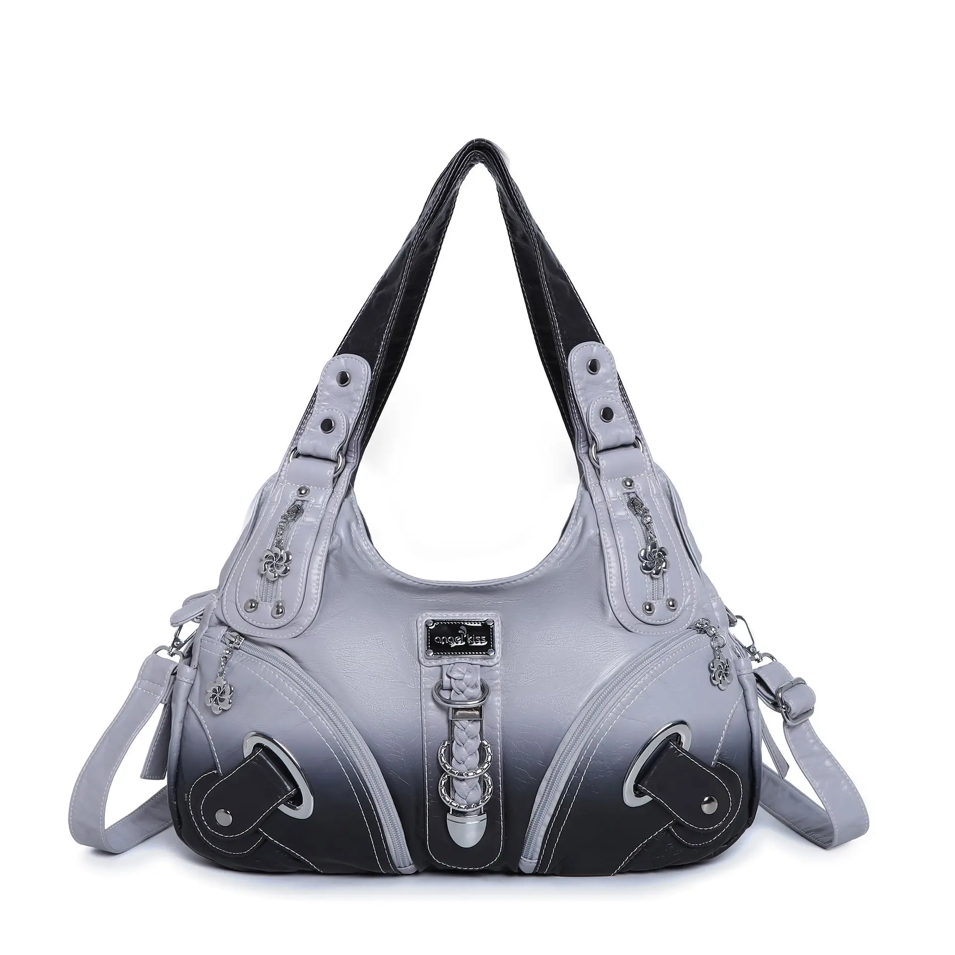  Women Tote Bag Large Top-handle Handbag Fashion Shopper Pack Tie-dye Satchel Dumpling Pack Shoulder Bag Purse