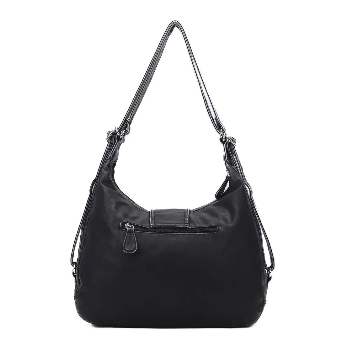 Women Shoulder Bag Satchel Top-handle Handbag PU Dumpling Pack Multi-pockets Shoulder Bags Phone Money Pack