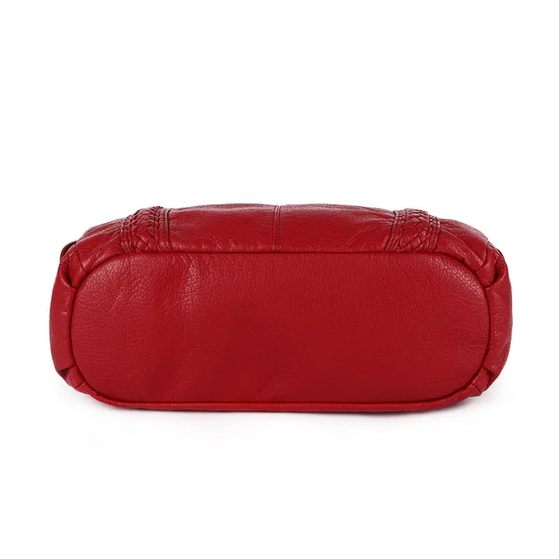 Women Handbags Fashion Shoulder Bag Silver PU Shopper Pack Multipockets Crossbody Bag Ladies Satchel Zipper Hobos