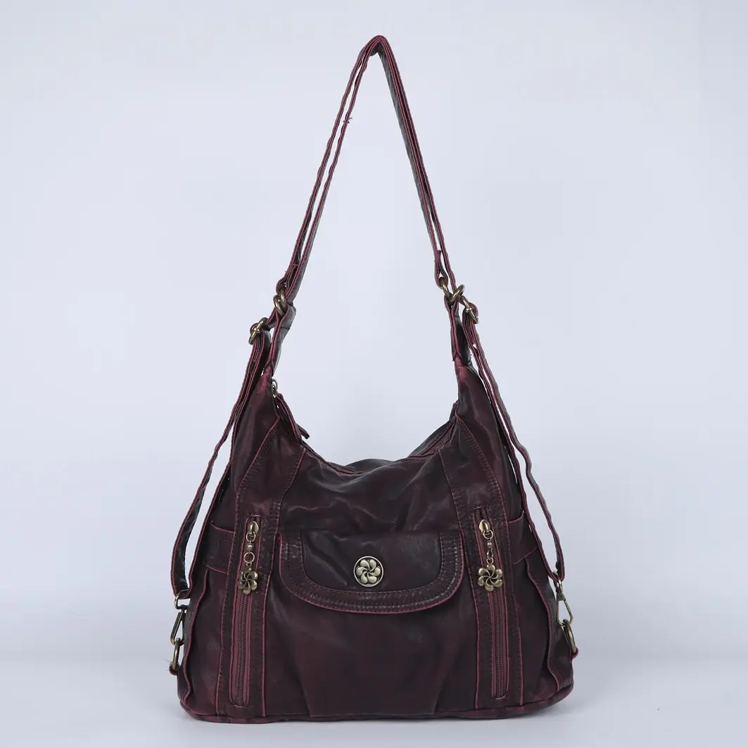 Bag Women's Bag Fashion Shoulder Bag Satchel Multifunctional Handbags PU Multi-pockets Shoulder Bags Phone Money Pack