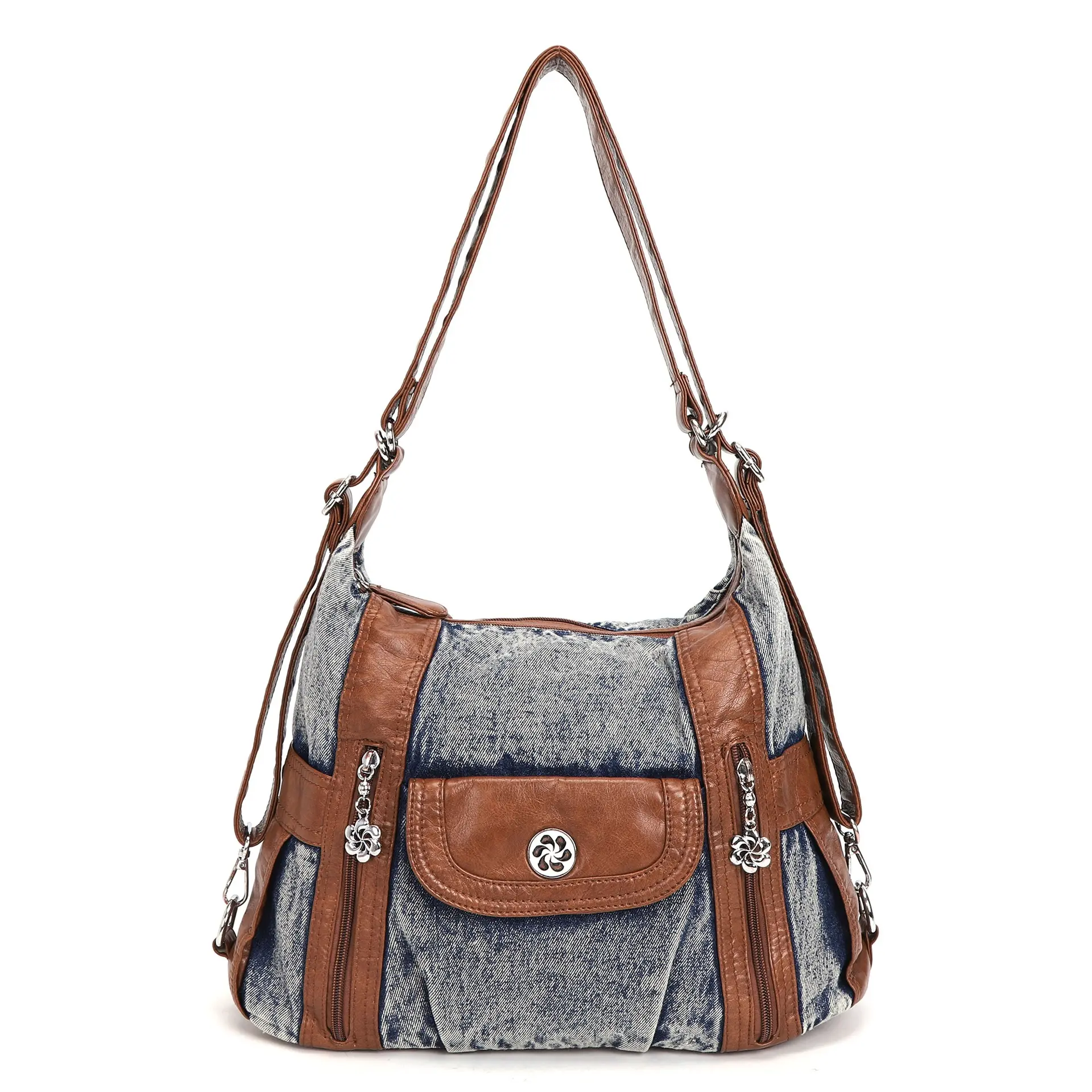 Bag Women's Bag Fashion Shoulder Bag Satchel Multifunctional Handbags PU Multi-pockets Shoulder Bags Phone Money Pack