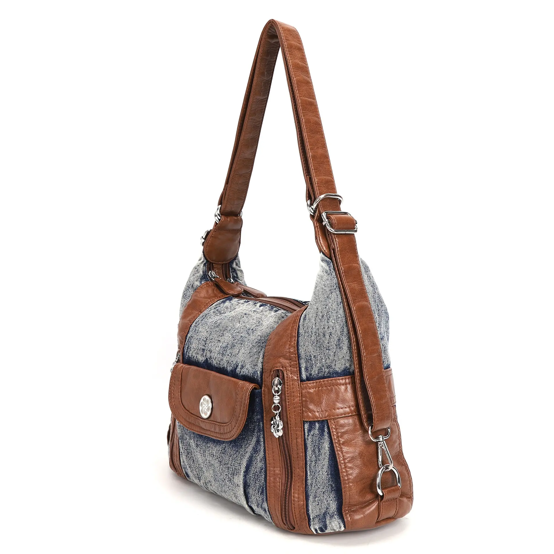 Bag Women's Bag Fashion Shoulder Bag Satchel Multifunctional Handbags PU Multi-pockets Shoulder Bags Phone Money Pack