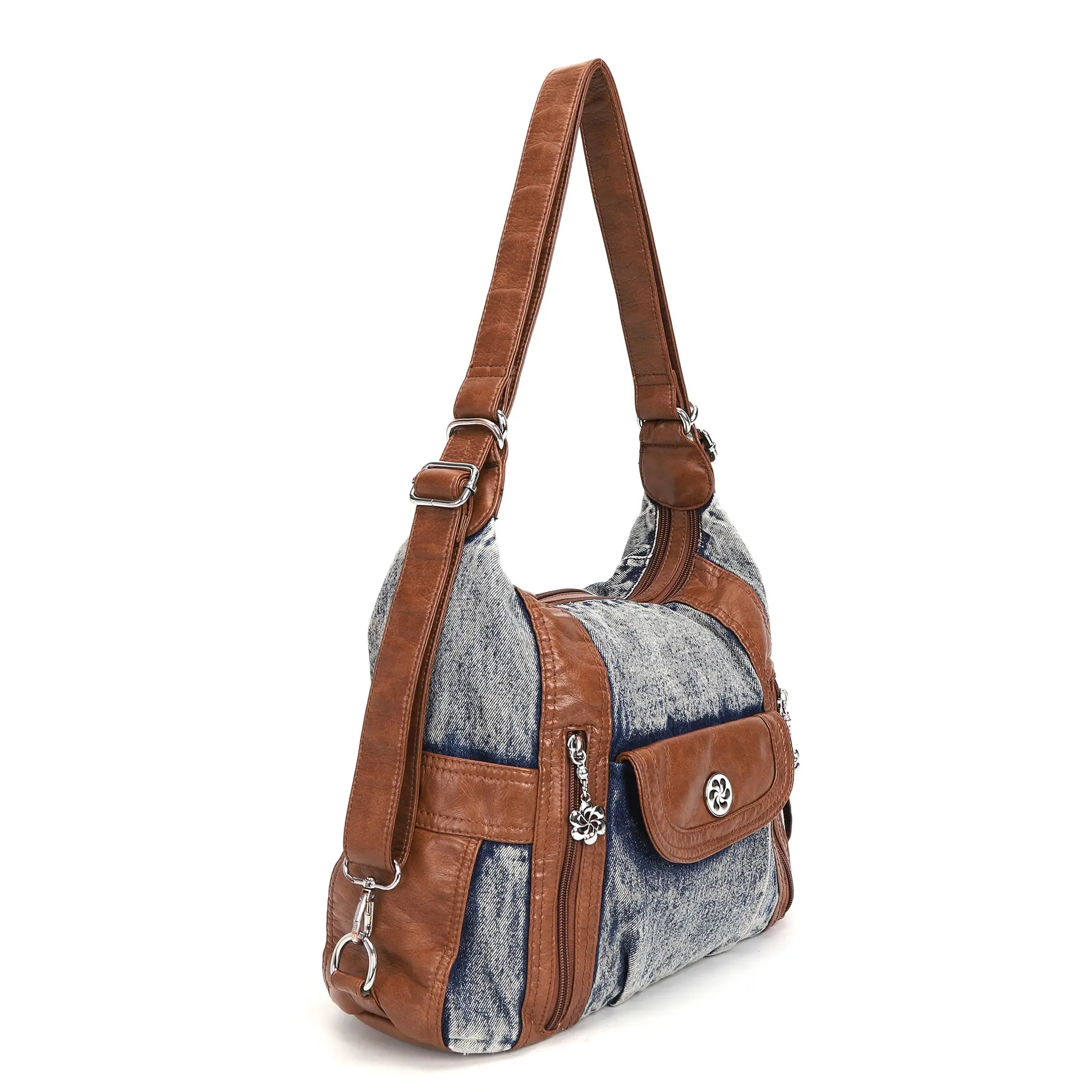 Bag Women's Bag Fashion Shoulder Bag Satchel Multifunctional Handbags PU Multi-pockets Shoulder Bags Phone Money Pack