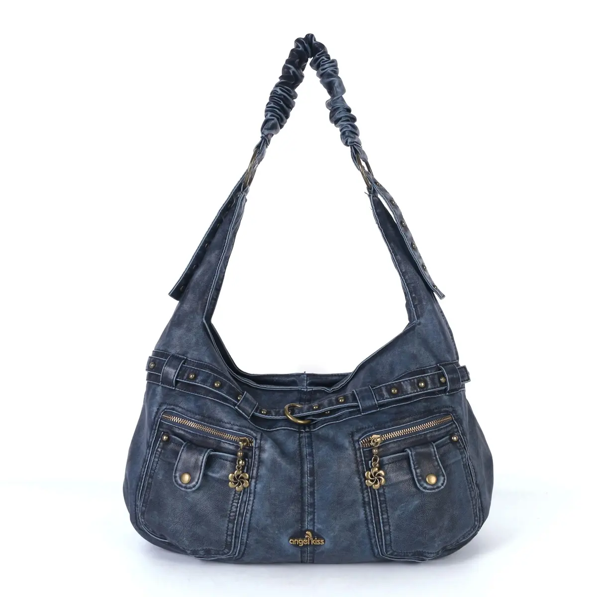  Bag Women Handbags Satchel Top-handle Soft PU Shoulder Bag Fashion Vintage Pack Multi-pockets Dinner Hobos Bag Wellet