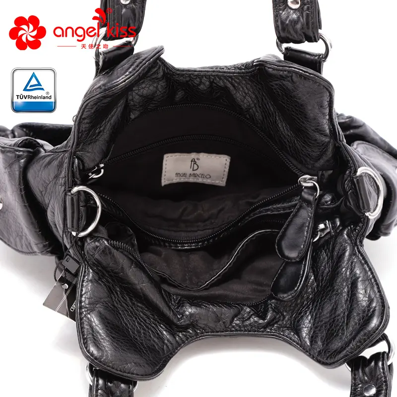 Bag Women Handbag Fashion Small PU Shoulder Bag Soft Hobos Messenger Top-handle Hangbag Vintage Tote Satchel Purse
