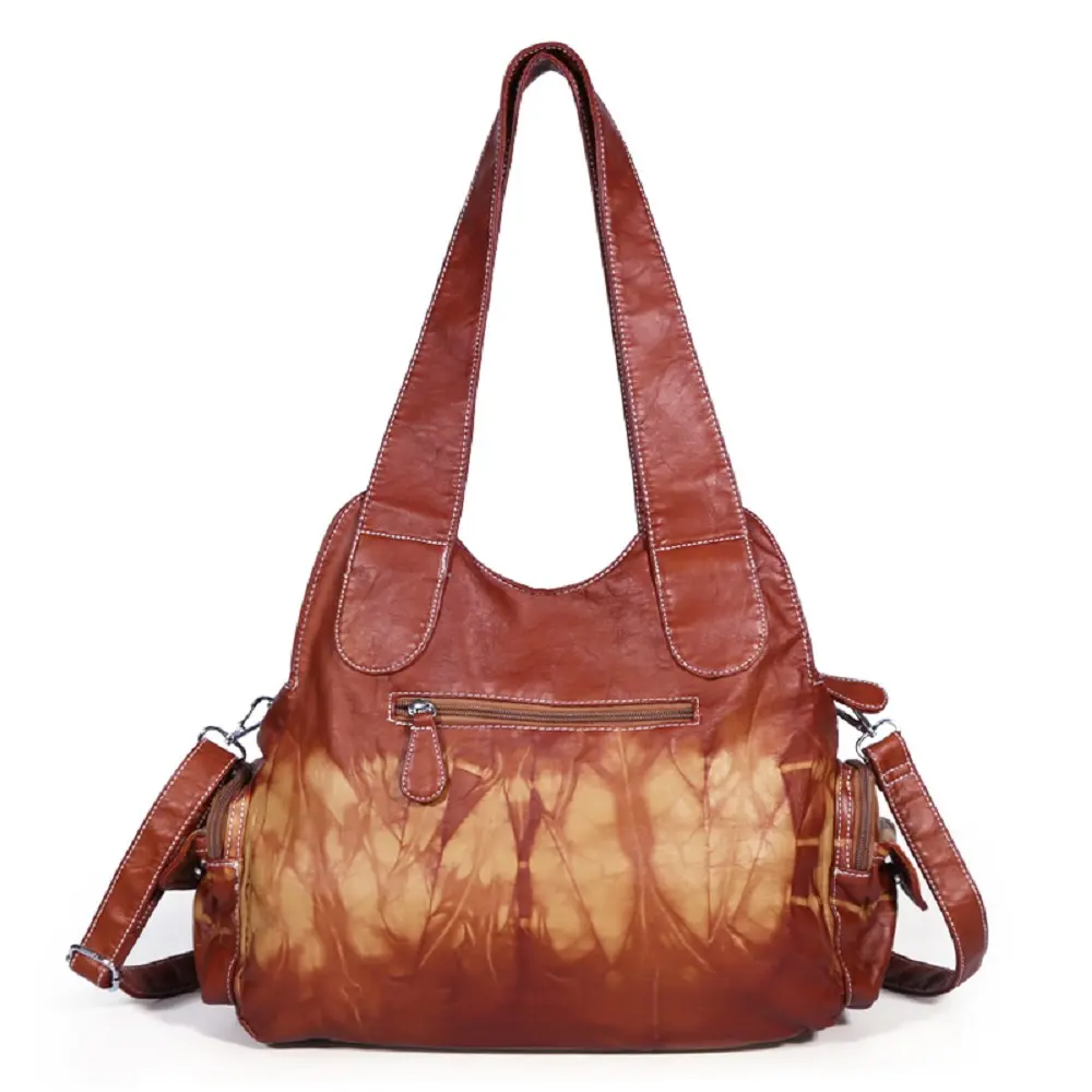 Angel kiss Bag Women PU Shoulder Bag Purple Casual Multiple Pockets Bag Hobo Messenger Shoulder Bag Satchel Large Tote Bag