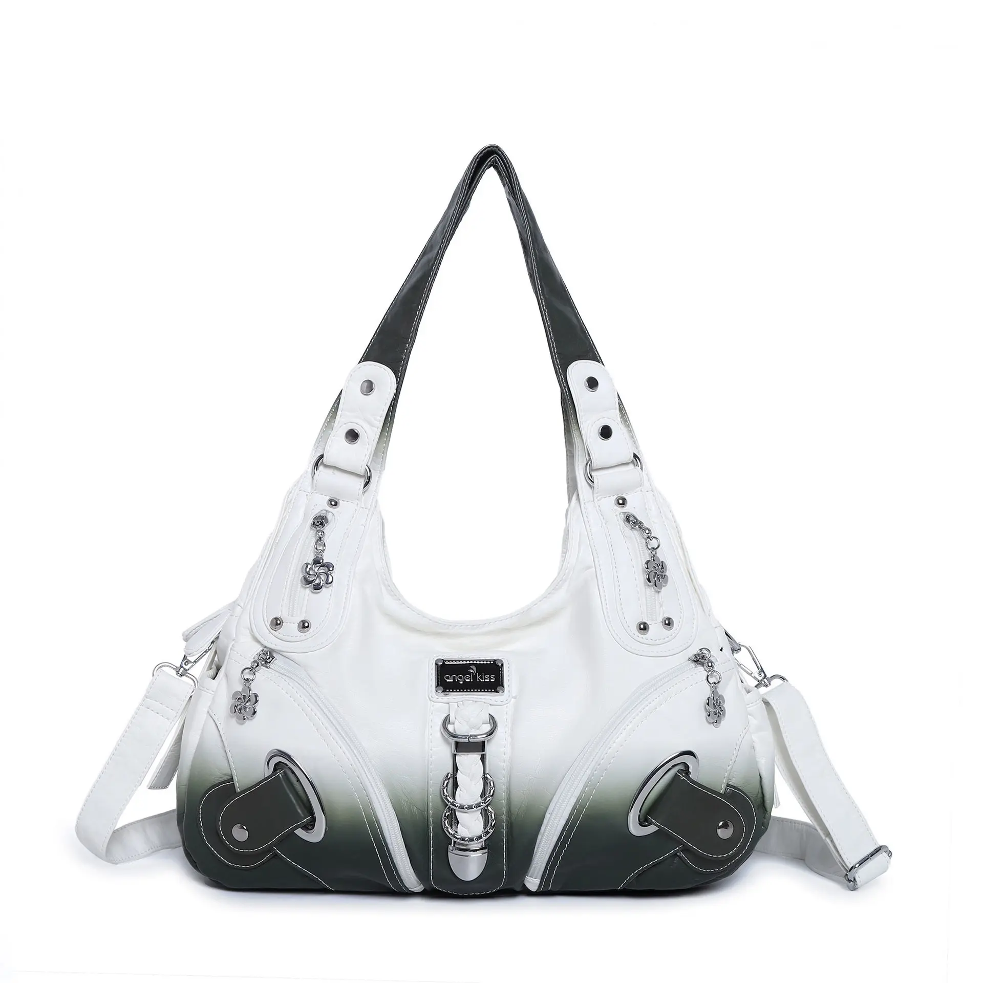 Angelkiss Women Handbags Top-handle Handbag Fashion Shopper Pack Tie-dye Satchel Dumpling Pack Shoulder Purse Bag Tote Bag