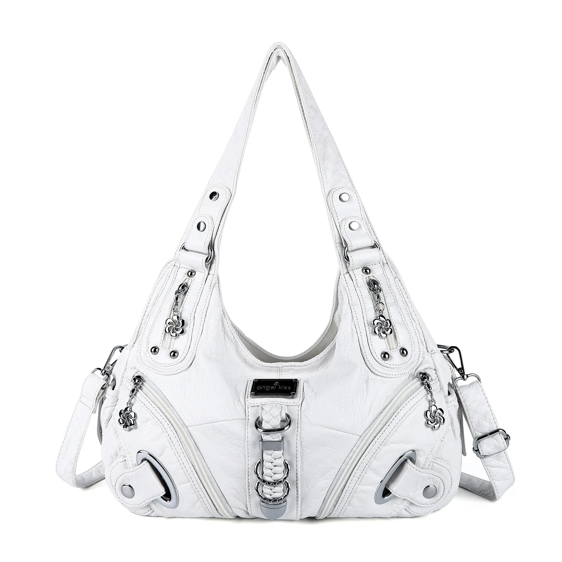 Angel kiss Women Handbags Fashion Shoulder Bag Large Tote Top-handle Shopping Pack Multifunctional Satchel Lady Hobos Purse