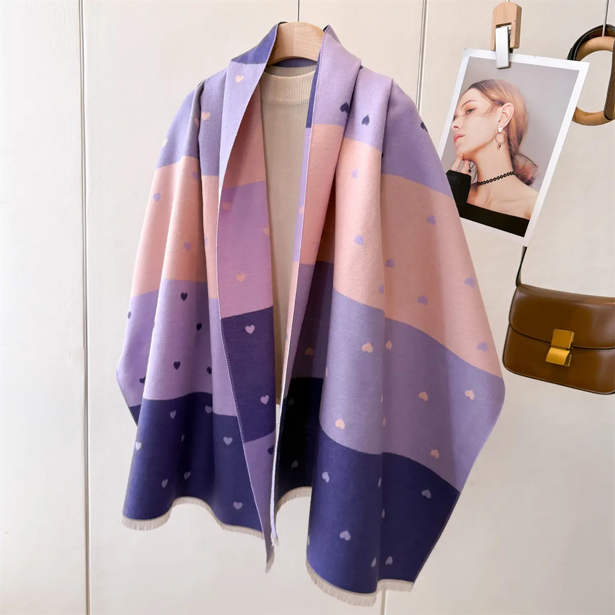 New Brand Autumn and Winter Cashmere Scarf Women Elegant Warm Pashmina Blanket Poncho Scarves Female Leopard Print Shawl Bufanda