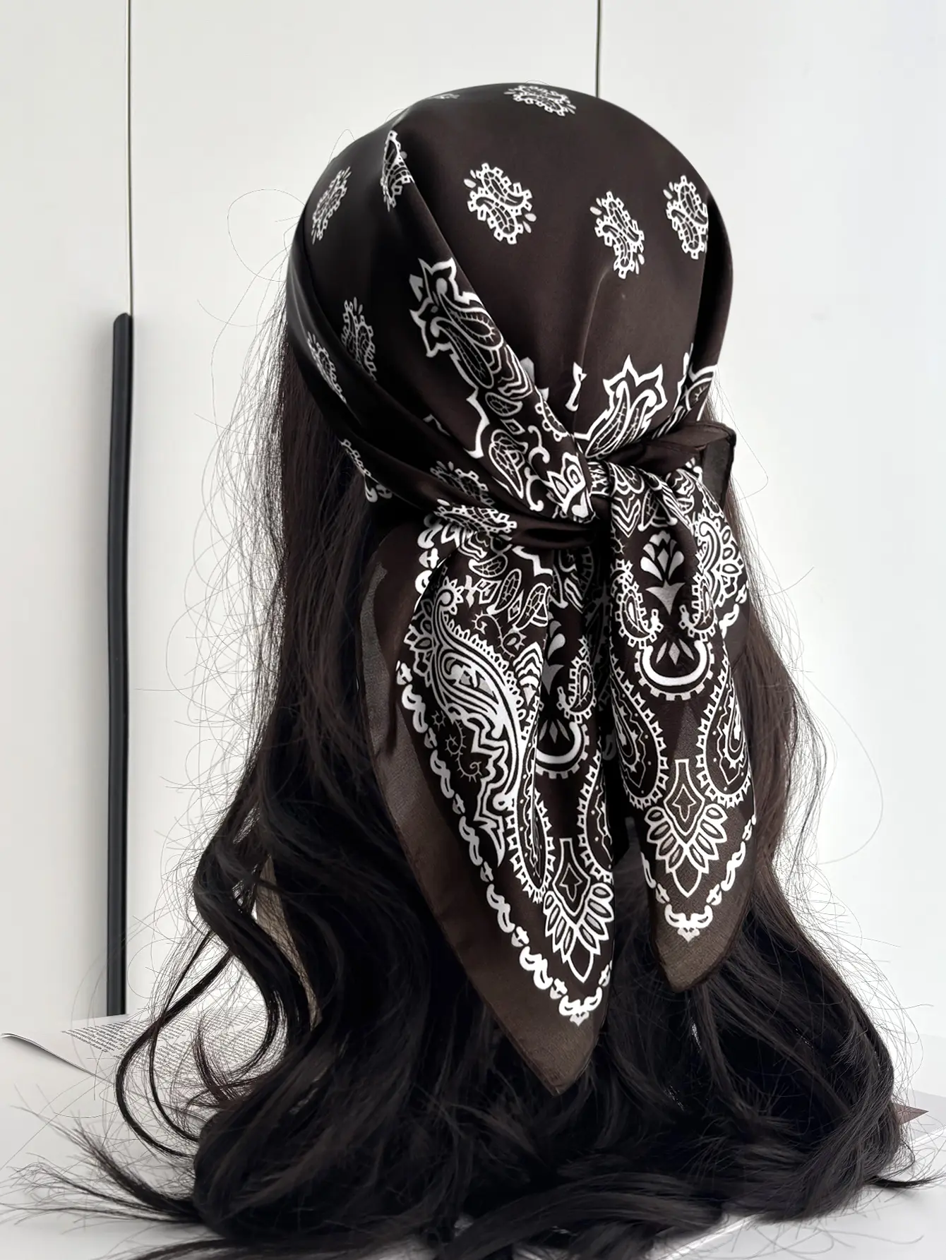 Fashion Print Silk Hairbands Scarf Women 2025 Spring New Elagant Floral Bandana Neck Kerchief Head Bands Foulard Female Scarfs