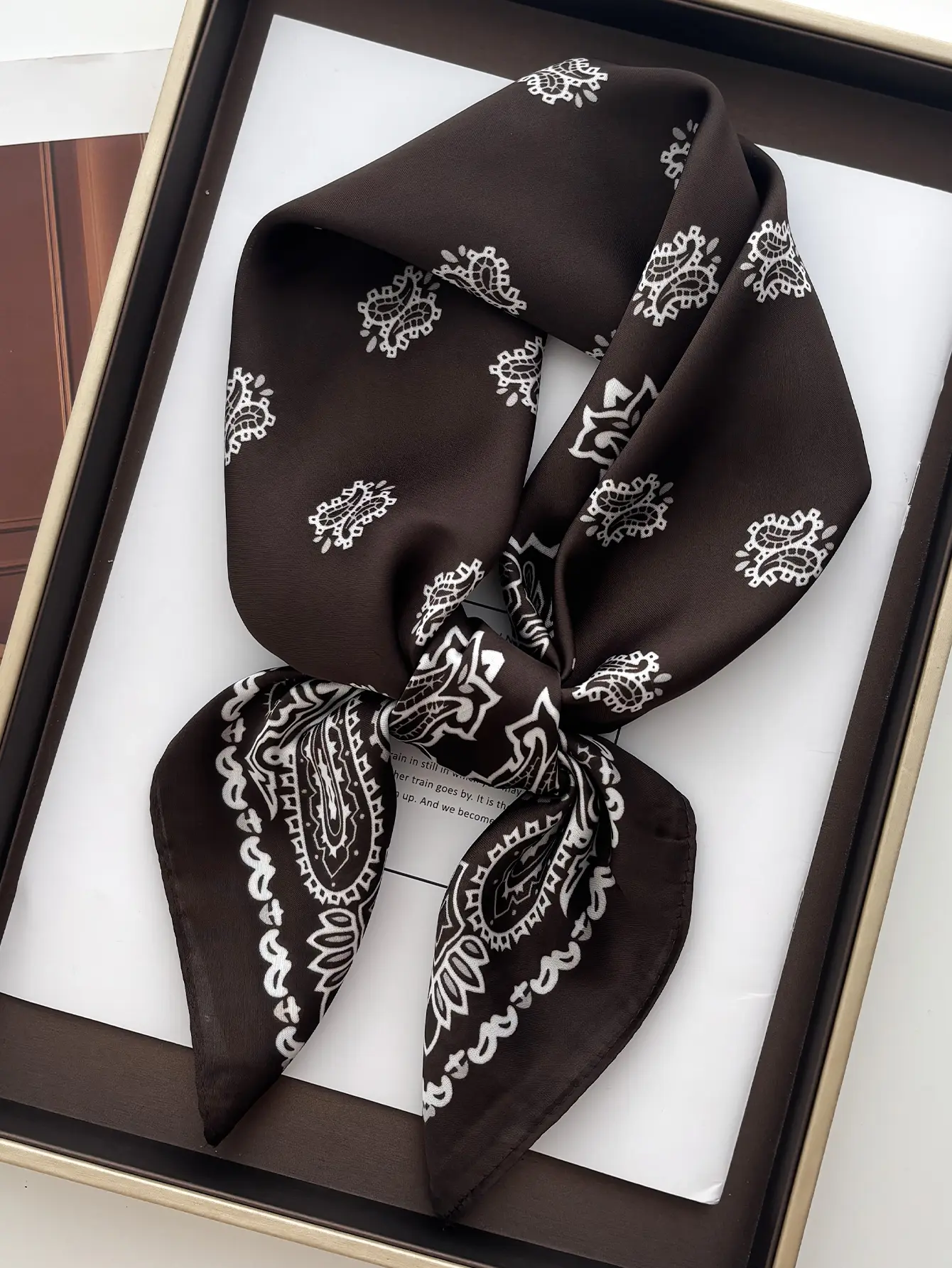Fashion Print Silk Hairbands Scarf Women 2025 Spring New Elagant Floral Bandana Neck Kerchief Head Bands Foulard Female Scarfs