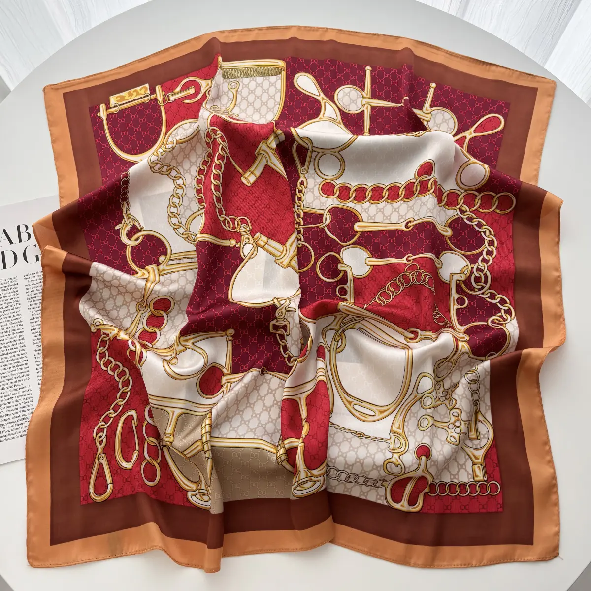2025 Satin Shawl Print Headscarf Hair Wrap Neckerchief Female Square Scarf For Women Headband Foulard Hijab Bandana
